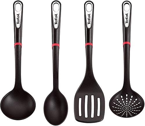 Image of Tefal - Ingenio Tools Spatula Set of 4 - Black (K206S414) 17.2 x 8.1 x 36 cm