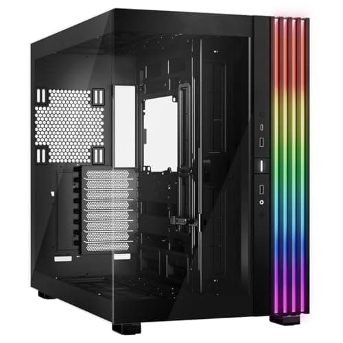 Image of be quiet! Light Base 900 DX Black PC Case, Stunning Panoramic View, Show Case, Dual Chamber Design, Solid ARGB LED Strip, Inverted and Horizontal Usable, E-ATX Motherboard Compatible
