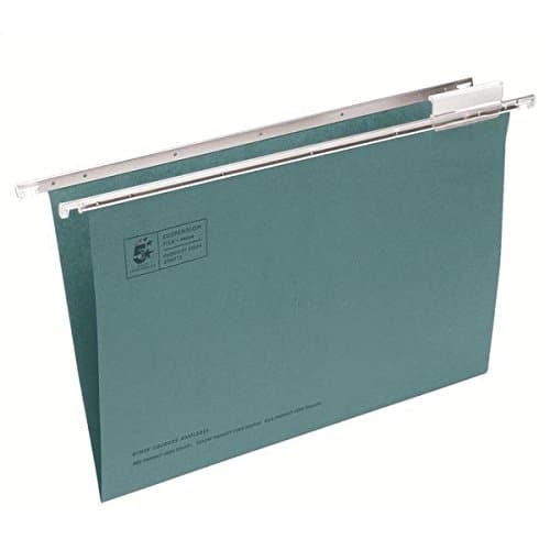 Image of 5 Star Suspension File Manilla Heavyweight with Tabs and Inserts Foolscap Green [Pack 50]