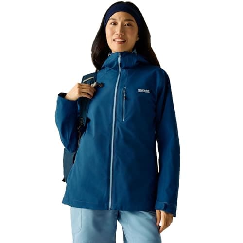 Image of Regatta Womens Birchdale II Waterproof Jacket, Avaiator Blue, Size 22
