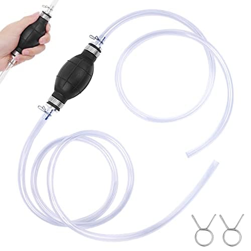 Image of flintronic Fuel Petrol Syphon Pump, With 2M Hose, Water Liquid Transfer Pump, Manual Hand Siphon Pump For Gas Gasoline Petrol Oil Diesel Liquid Water Fish Tank Solvent