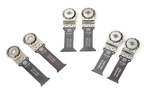 Image of FEIN Best of E-Cut StarlockMax Wood & Metal 6 Extra Long Blades for deep cuts in Wood and Metal with StarlockMax Mount Compatible with FEIN Multifunction Tools with StarlockMax Fitting