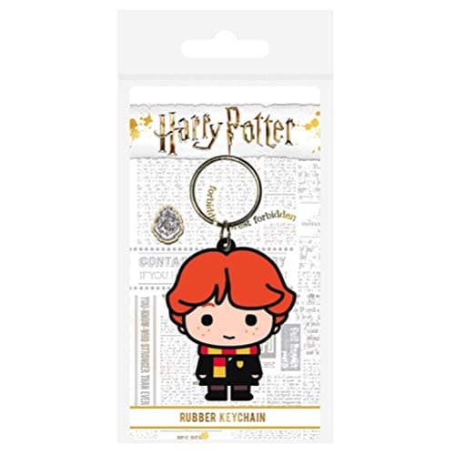 Image of HARRY POTTER Rubber Keyring Ron Weasley Chibi - Official Merchandise, 4.5 x 6cm