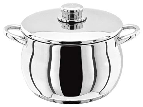 Image of Stellar 1000 Stainless Steel Stockpot/Deep Casserole Pan with Lid (24CM (5.7Ltr))