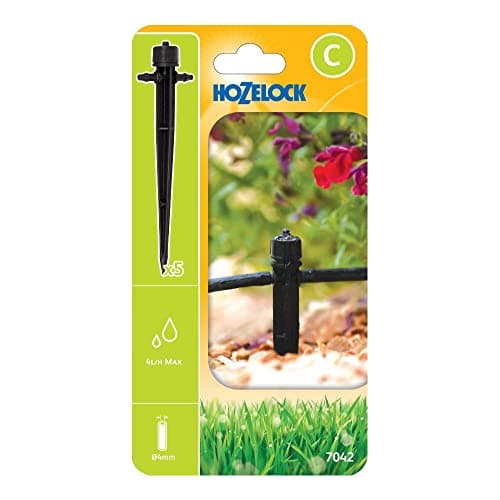 Image of HOZELOCK - Micro Dripper CETA Pressure Compensating ø 4 mm, In-Line : Turbulent Flow Path, Adjustable Flow 0-40 Lph, Integrated Filter, Economical, Precise Watering [7042 0005]