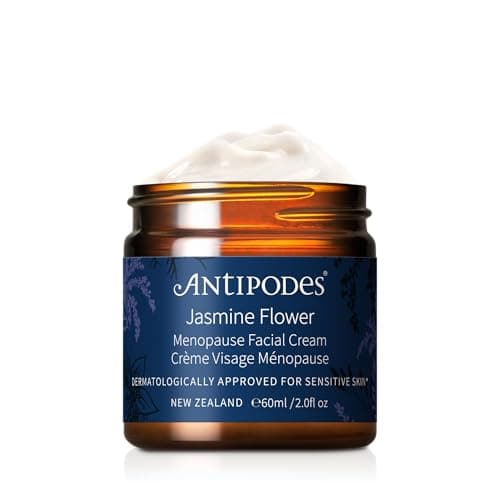 Image of Jasmine Flower Menopause Facial Cream – Menopause Skincare for Redness, Sensitivity, Dehydration, and Blemishes - Organic Oat Extract, GABA & Manuka Honey – All Skin Types – 60ml