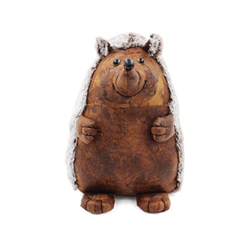 Image of Lesser & Pavey LP40959 Faux Leather Hedgehog Doorstop, Brown, one size