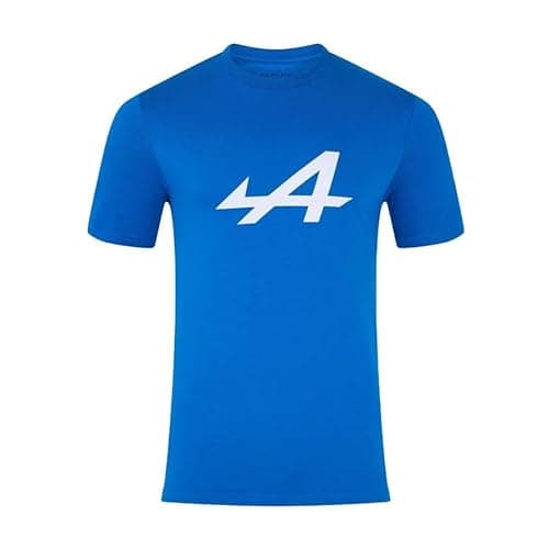 Image of Alpine F1 Team Core Essentails Logo T-Shirt, Short Sleeve, Blue (UK, Alpha, M, Regular, Regular, Blue)