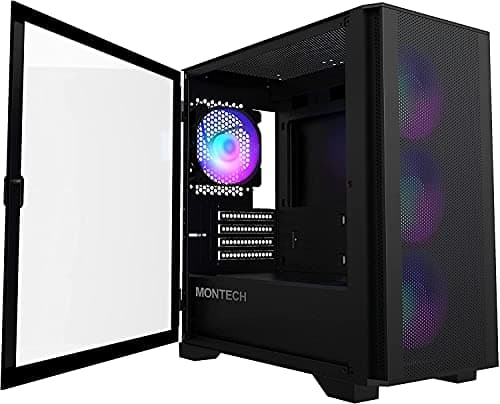 Image of Montech AIR 100 ARGB, Micro-ATX, Tempered Glass - schwarz