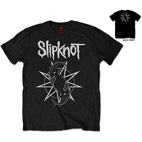 Image of Slipknot Goat Star Logo Official Tee T-Shirt Mens Unisex (Large) Black
