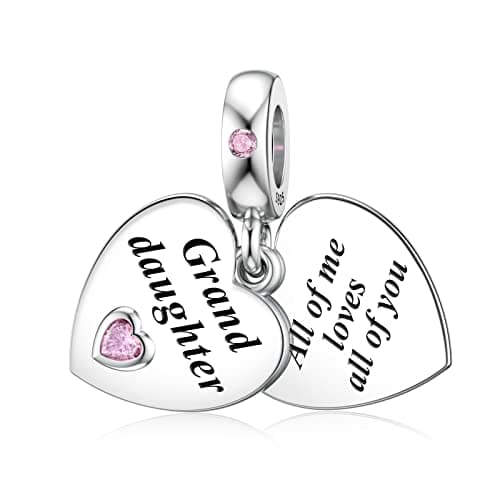 Image of Granddaughter Charm for Pandora Charms Sterling Silver Heart Charm