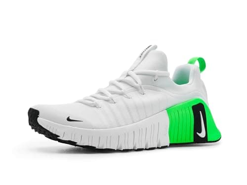 Image of Nike Men's Free Metcon 6 Cross Trainer, White/Black/Green Strike/Black, 11 UK