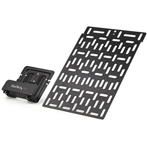 Image of StarTech.com Universal TV Accessory Mount - Adjustable TV & Wall Mount Bracket - Media Players/Router/Modem/AV Switches & Extenders/Apple TV - Hidden Cable Box Mount Behind TV - 11lb (5kg) (MDBOXMNT)