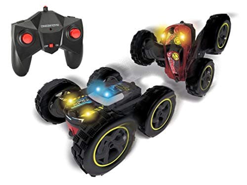 Image of Dickie Toys RC Tumbling Flippy - Remote Controlled Stunt Car, Makes Flops at 8 km/h with 2-Channel Radio Remote Control, for Children from 6 Years