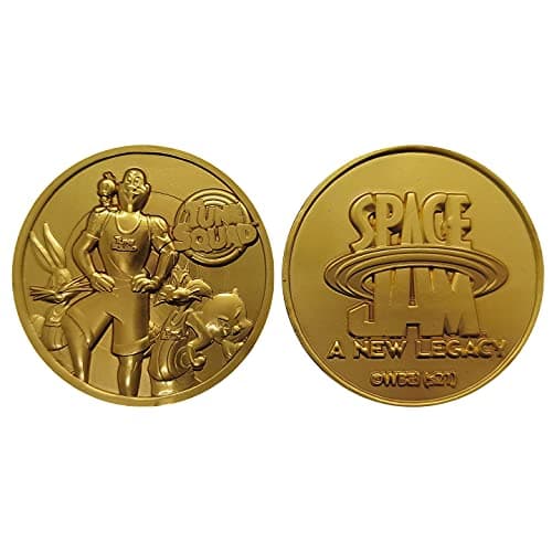 Image of Space Jam 2 Limited Edition Collectible Coin | Officially Licensed Tune Squad Movie Memorabilia, Double-Sided Embossed, Individually Numbered, 38mm Display Pack