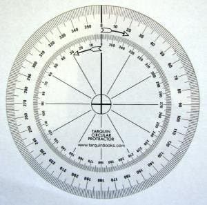 Image of Tarquin Circular Protractors - Pack of 10 Flexible 90mm 360 degrees.