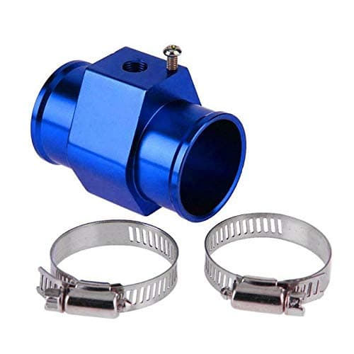 Image of Water Temperature Sensor Adapter Water Temperature Joint Universal Car Water Temp Temperature Joint Pipe Hose Sensor Gauge Radiator Adapter (Blue, 28mm)