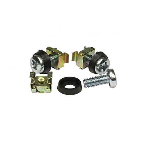 Image of Alida Systems ® -M6 Cage Nuts, Bolts with Steel Pozidrive Head and Plastic Washers- 100 Pack