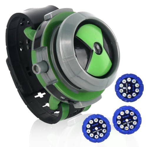 Image of Nzkeuf Ben 10 Omnitrix Projection Watch, Kids' Toys with 30 Transforming Images, and Fully Interactive, Perfect for Young Fans