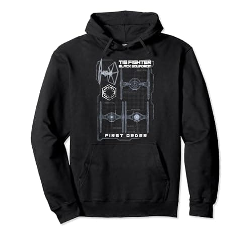 Image of Star Wars The Force Awakens Tie Fighter First Order Pullover Hoodie