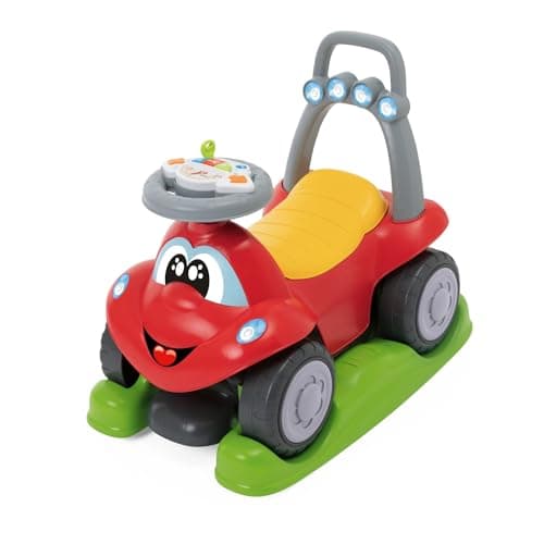 Image of Chicco Ride-Along Billy Quattro, Children's Carriage Car, 4-in-1 Game Modes, Rocking Function, First Steps and Riding, Electronic Steering Wheel Module with Lights and Sounds, 9-36 Months