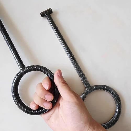 Image of 2 Pack Water Meter Manhole Opener Lifter Tool, Heavy Duty Manhole Manhole Cover Lifting Keys, Drain Grate Lifter/Sewer Cover Single Hook