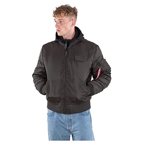 Image of Alpha Industries MA-1 D-Tec Bomber Jacket for Men Black Olive