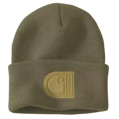 Image of Carhartt Knit Cuffed C Patch Beanie Green