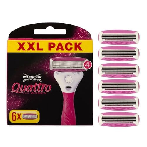 Image of Wilkinson Sword Quattro for Women Razor Blade Refills x6