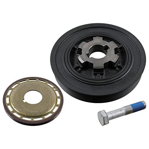 Image of febi bilstein 36433 Pulley decoupled, for crankshaft with sensor ring and screw, pack of one