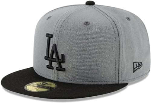 Image of New Era MLB 9FIFTY Black Adjustable Snapback Hat Cap One Size Fits All, Los Angeles Dodgers, One size