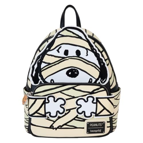 Image of Loungefly Peanuts Snoopy Mummy Glow Mini Backpack, Multi, One Size, Mini