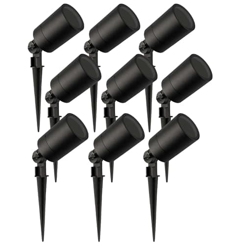 Image of Ledvion - 9X LED Spike Spotlight, GU10 Fitting, Black, 5W, IP65, Incl. Quick Connector