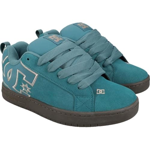 Image of DC Shoes Mens Court Trainers - Teal/Gum - 8.5UK