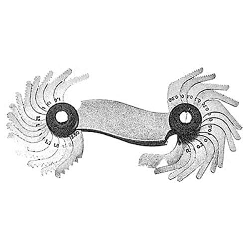 Image of HHIP 4901-0029 17 Piece Screw Pitch Gage, 0.5-7 mm, 60 Degree