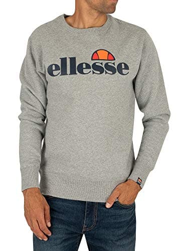Image of Ellesse Men's Succiso Sweatshirt, Grey Marl, L UK