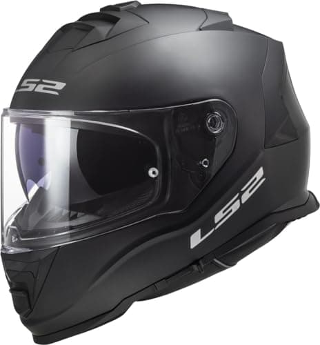 Image of LS2 FF800 STORM II Dual Visor Full Face Motorcycle Helmet. SOLID MATT BLACK (XL) 61-62cm