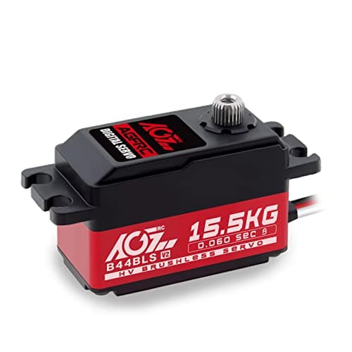 Image of AGFRC 15.5KG Low-Profile High-Torque Steering-Servo - Brushless Digital Metal Gear RC Servo for 1/10 1/12 RC Car Truck Planes (B44BLS V2)