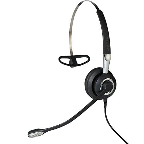 Image of Jabra Biz 2400 II USB-A CC MS On-Ear Mono Headset - Microsoft Skype for Business Certified Noise-cancelling Corded Headphone with HD Voice and Programmable Controller