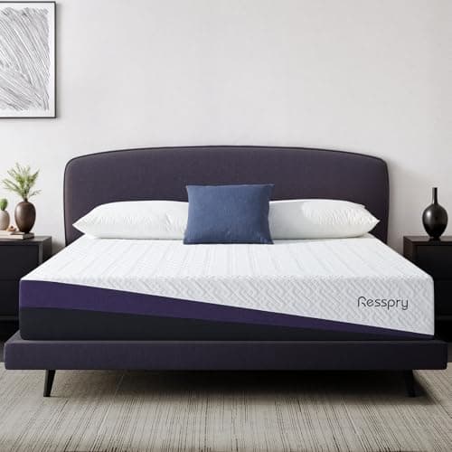 Image of Resspry Double Mattress, 22CM Gel Memory Foam Mattress with Breathable Cover, Sleep Cooler and Skin Friendly, Dual Layers Support for Pressure Relief, CertiPUR-US Certified, Breezelle Collection