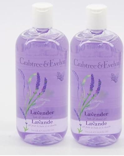 Image of Lavender Bath & Shower Gel 500ml (Pack of 2) – Calming Aromatherapy Body Wash, Gentle & Moisturising Skincare for All Skin Types