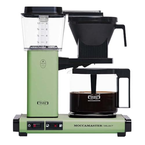 Image of Moccamaster KBG Select, Coffee Maker, Coffee Machines, Pastel Green, Filter, UK Plug, 1.25 Liters