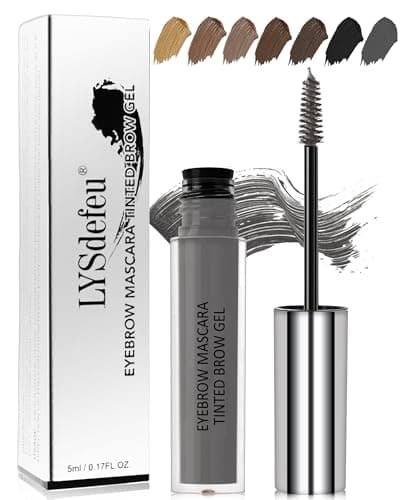 Image of Gray Tinted Eyebrow Gel, Long Lasting Waterproof Dark Grey Eyebrow Tint, Eyebrow Mascara Tinting Brow Glue,Eye Brows Filler Stain, Volumizing Enhance Brow Mascara,Mother's Day Makeup Gift for Women-13