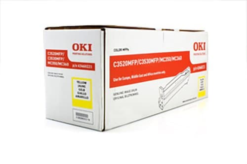 Image of Original Oki C3520/Oki C 3530 N MFP/43460221 Drum Yellow Drum for 15,000 Pages – 1 Piece