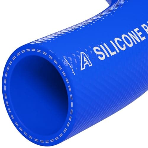 Image of 19mm x 27mm Silicone 2 Ply Rubber Flexible Hose 4 Metre Heater Radiator Coolant Vacuum Water Air Tubing Blue