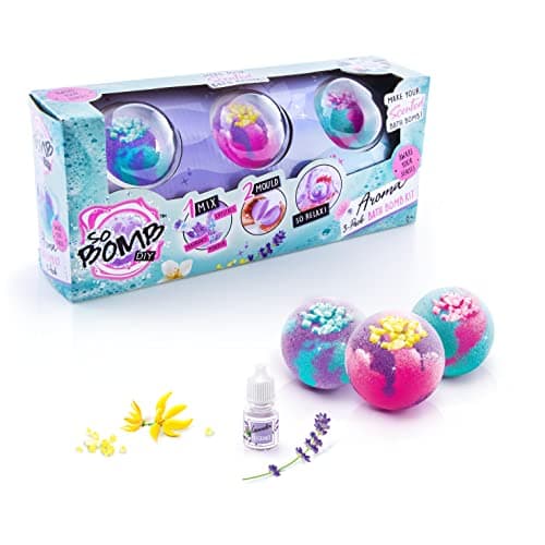 Image of Canal Toys - DIY Bath Bomb Creative Kit - Make Your Own Multicolour and Scented Effervescent Bath Bombs - Children Manual Activity - Creative Leisure and Relaxation Gift Set