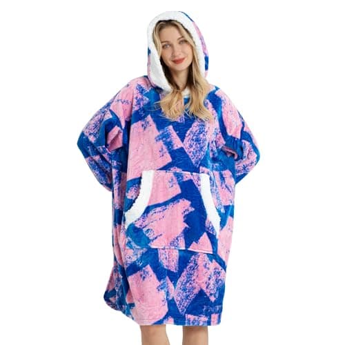 Image of Winthome Light and Soft Blanket Hoodie for Women Men Adults Teens, Oversized Fleece Hoodie, One Size Fits All