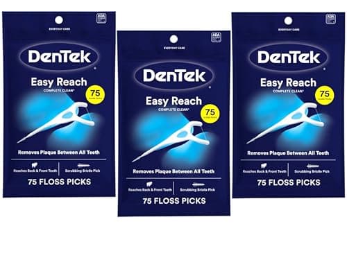 Image of DenTek, Complete Clean Floss Picks 75 Floss Picks Pack of 3, 225 Count
