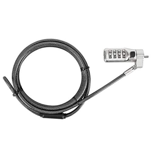 Image of Targus DEFCON 3-in-1 Lock, Resettable Combination Retail Lock for Laptop Computer and Desktop Security Cable (ASP86RGL)