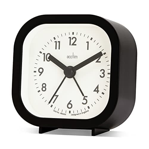 Image of Acctim Robyn Mini Bedside Alarm Clock Black
